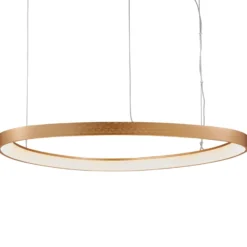 LED-Hängeleuchte Loop, gold, Ø 80 cm