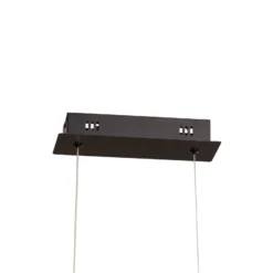 LED-Hängeleuchte Loop, Metall, schwarz-chrom, 4.000 K