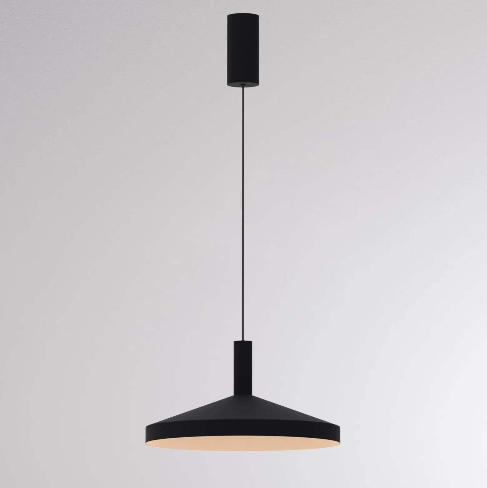 LED-Hängeleuchte LORA III, schwarz, Ø 36 cm, dimmbar 40° CCT