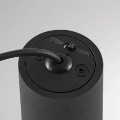 LED-Hängeleuchte LORA III, schwarz, Ø 36 cm, dimmbar 40° CCT