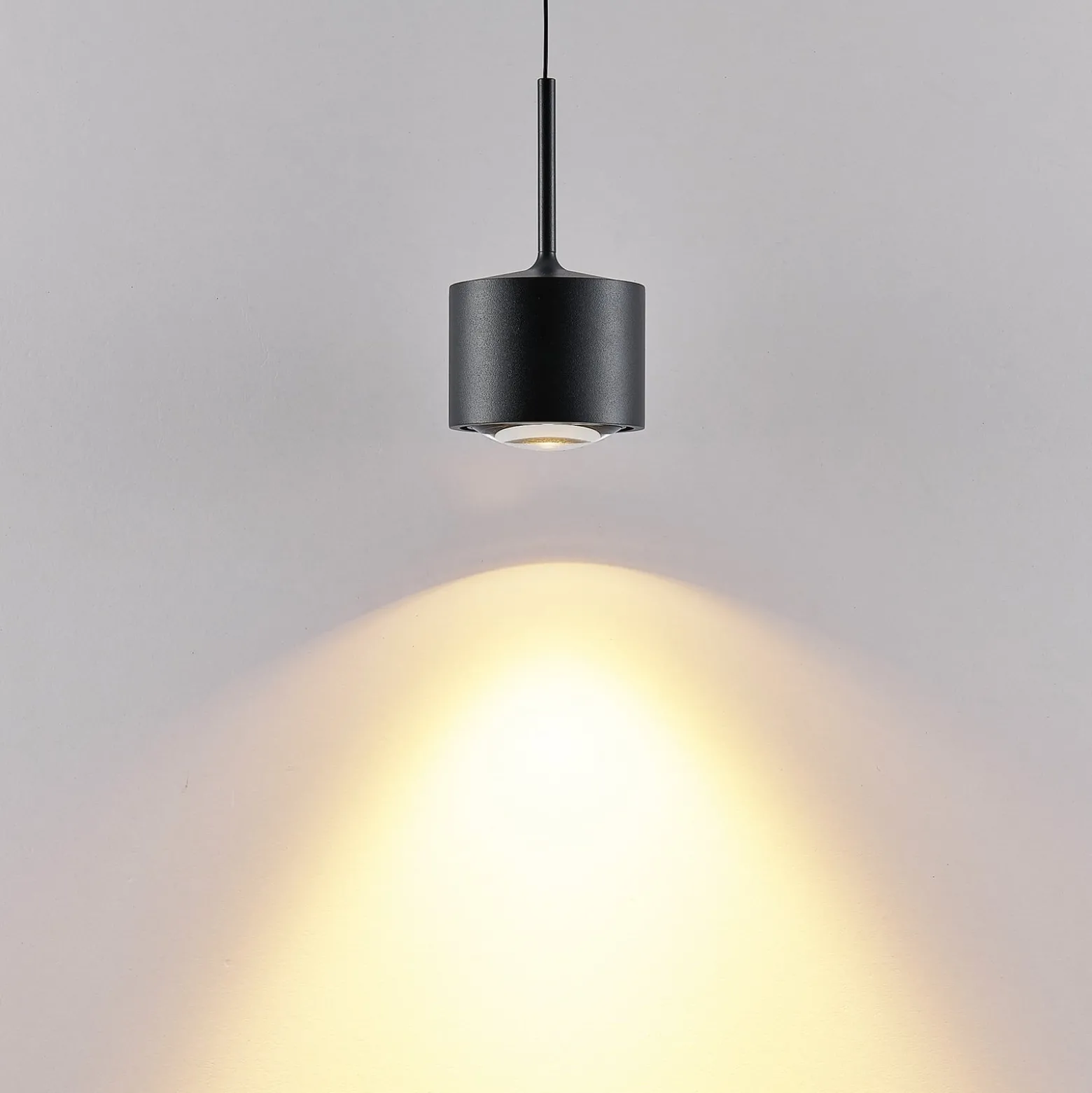 LED-Hängeleuchte MAG MINI, schwarz, Ø 9 cm, CCT, dim, Metall