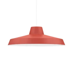 LED-Hängeleuchte Miguel, rot, Aluminium, 2.700 K