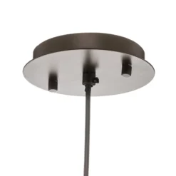 LED-Hängeleuchte Narisa Ø 18 cm roségold/braun