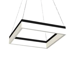 LED-Hängeleuchte Nero, Kunststoff, schwarz, einflammig, 32 W