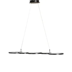 LED-Hängeleuchte Olympia, Metall, schwarz, 4.000 K