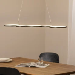 LED-Hängeleuchte Olympia, Metall, schwarz, 4.000 K