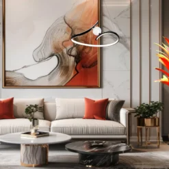 LED-Hängeleuchte Perla, Metall, Acryl, schwarz, 4.000 K