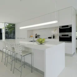 LED-Hängeleuchte Pirgos, 200 cm lang, dimmbar, weiß