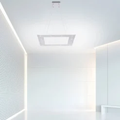 LED-Hängeleuchte PURE Cosmo, alu, 50 cm, CCT, Fernbedienung
