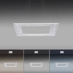 LED-Hängeleuchte PURE Cosmo, alu, 50 cm, CCT, Fernbedienung