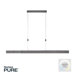 LED-Hängeleuchte PURE Moto, platin, dimmbar, CCT