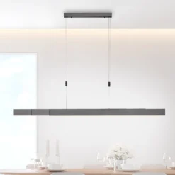 LED-Hängeleuchte PURE Moto, platin, dimmbar, CCT