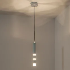 LED-Hängeleuchte PURE Vega, ein Zylinder, alu