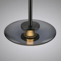 LED-Hängeleuchte PURE Vitrum, grau, Glas/Aluminium, Ø 22 cm