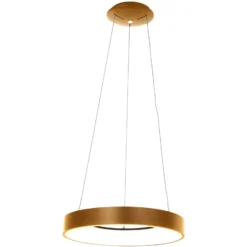 LED-Hängeleuchte Ringlede, Ø 48 cm, gold