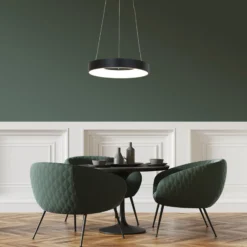 LED-Hängeleuchte Ringlede Ø 48 cm schwarz