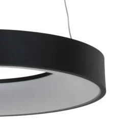 LED-Hängeleuchte Ringlede Ø 48 cm schwarz