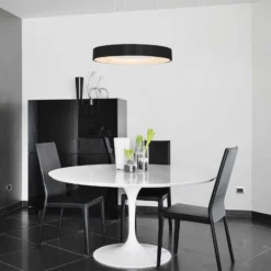LED-Hängeleuchte Ringlede Ø 48 cm schwarz