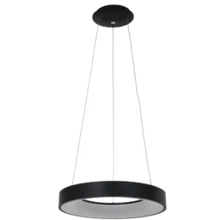 LED-Hängeleuchte Ringlede Ø 48 cm schwarz