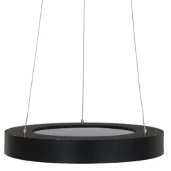 LED-Hängeleuchte Ringlede Ø 48 cm schwarz