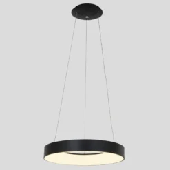 LED-Hängeleuchte Ringlede Ø 48 cm schwarz
