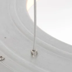 LED-Hängeleuchte Ringlede, Ø 48 cm, silber