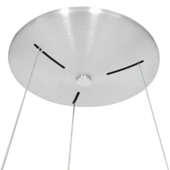 LED-Hängeleuchte Ringlede, Ø 48 cm, silber