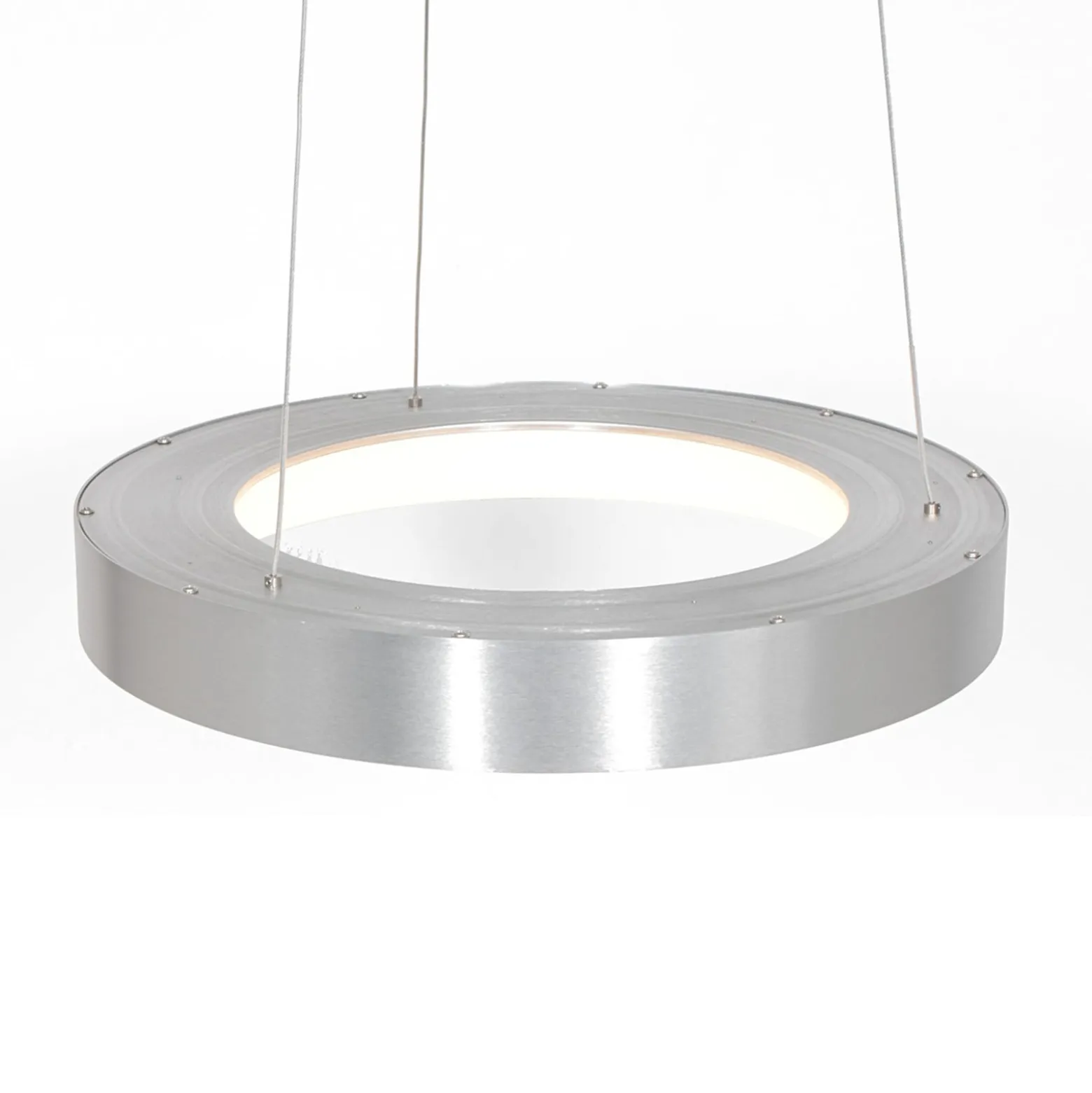 LED-Hängeleuchte Ringlede, Ø 48 cm, silber