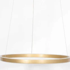 LED-Hängeleuchte Ringlux, Ø 60 cm, 2-flammig, gold