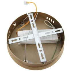 LED-Hängeleuchte Ringlux, Ø 60 cm, 2-flammig, gold