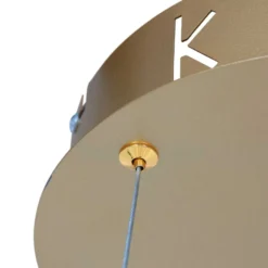 LED-Hängeleuchte Ringlux, Ø 60 cm, 2-flammig, gold
