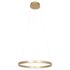 LED-Hängeleuchte Ringlux, Ø 60 cm, 2-flammig, gold