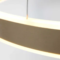 LED-Hängeleuchte Ringlux, Ø 60 cm, 2-flammig, gold