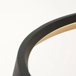 LED-Hängeleuchte Ringlux, 1-flammig, schwarz, Metall