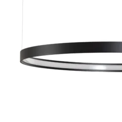 LED-Hängeleuchte Rio 110 waagerecht 3.000K schwarz