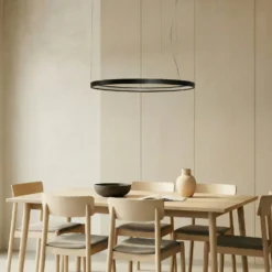LED-Hängeleuchte Rio 110 waagerecht 3.000K schwarz