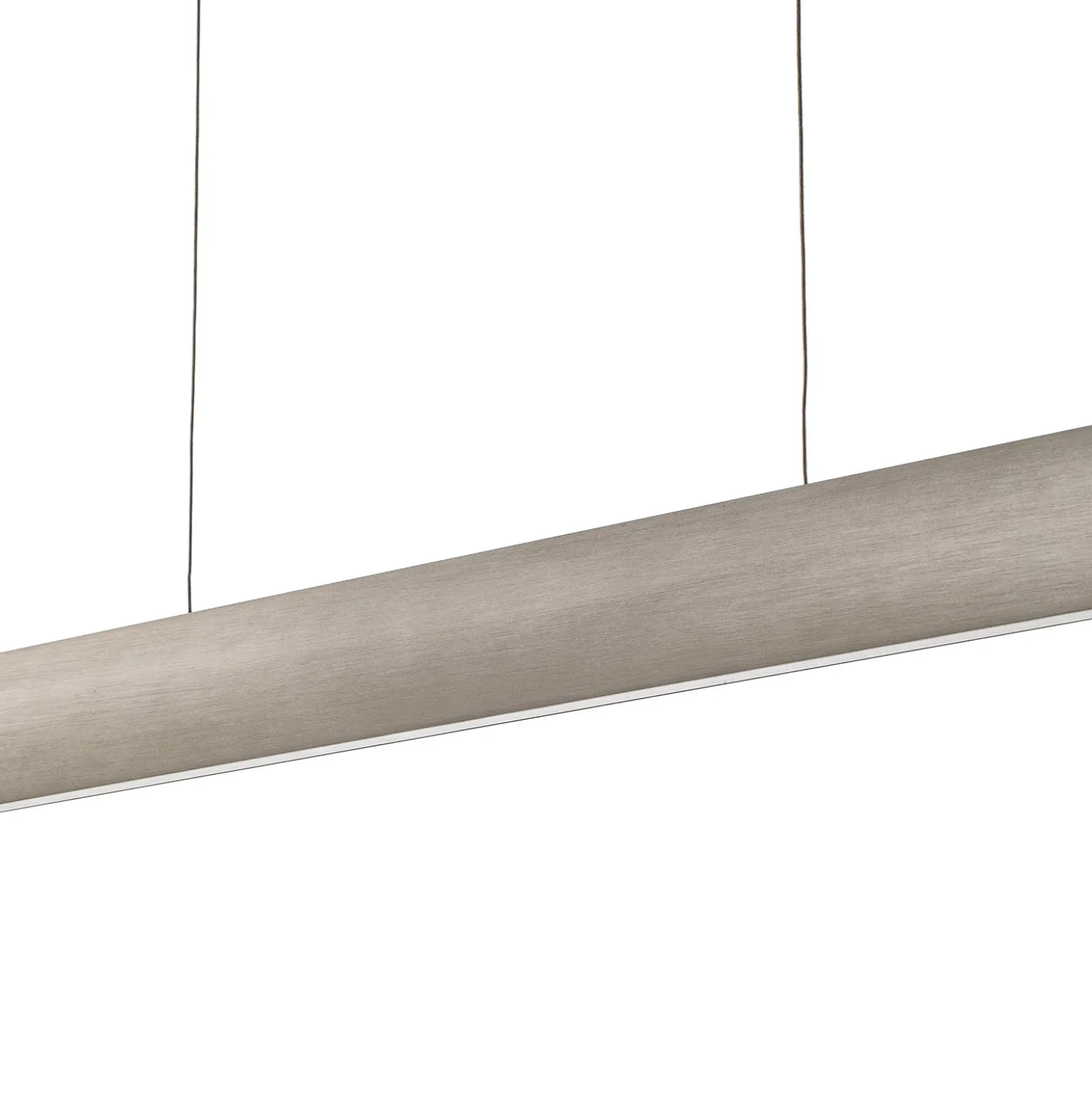 LED-Hängeleuchte Runa, nickel, Länge 92 cm