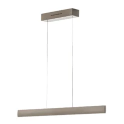 LED-Hängeleuchte Runa, nickel, Länge 92 cm