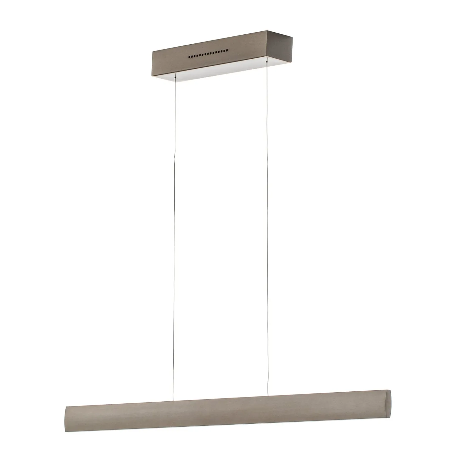 LED-Hängeleuchte Runa, nickel, Länge 92 cm