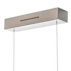 LED-Hängeleuchte Runa, nickel, Länge 92 cm