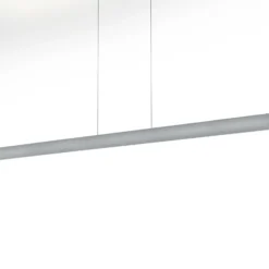 LED-Hängeleuchte Runa, nickel, Länge 152 cm