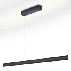 LED-Hängeleuchte Runa, schwarz, Länge 132 cm