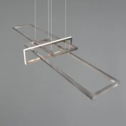 LED-Hängeleuchte Salinas, 3.000 K, nickel matt
