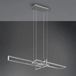 LED-Hängeleuchte Salinas, 3.000 K, nickel matt