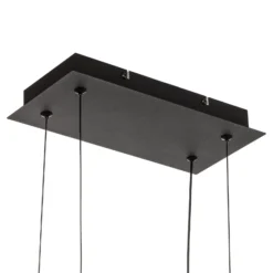 LED-Hängeleuchte Salinas, 3.000 K, schwarz matt