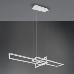 LED-Hängeleuchte Salinas, 4.000 K, weiß matt