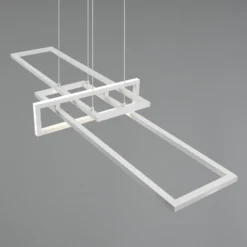 LED-Hängeleuchte Salinas, 4.000 K, weiß matt