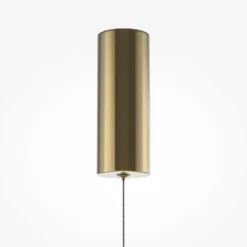 LED-Hängeleuchte SCALA, braun/bronze, Ø 15 cm, Glas, dimmbar