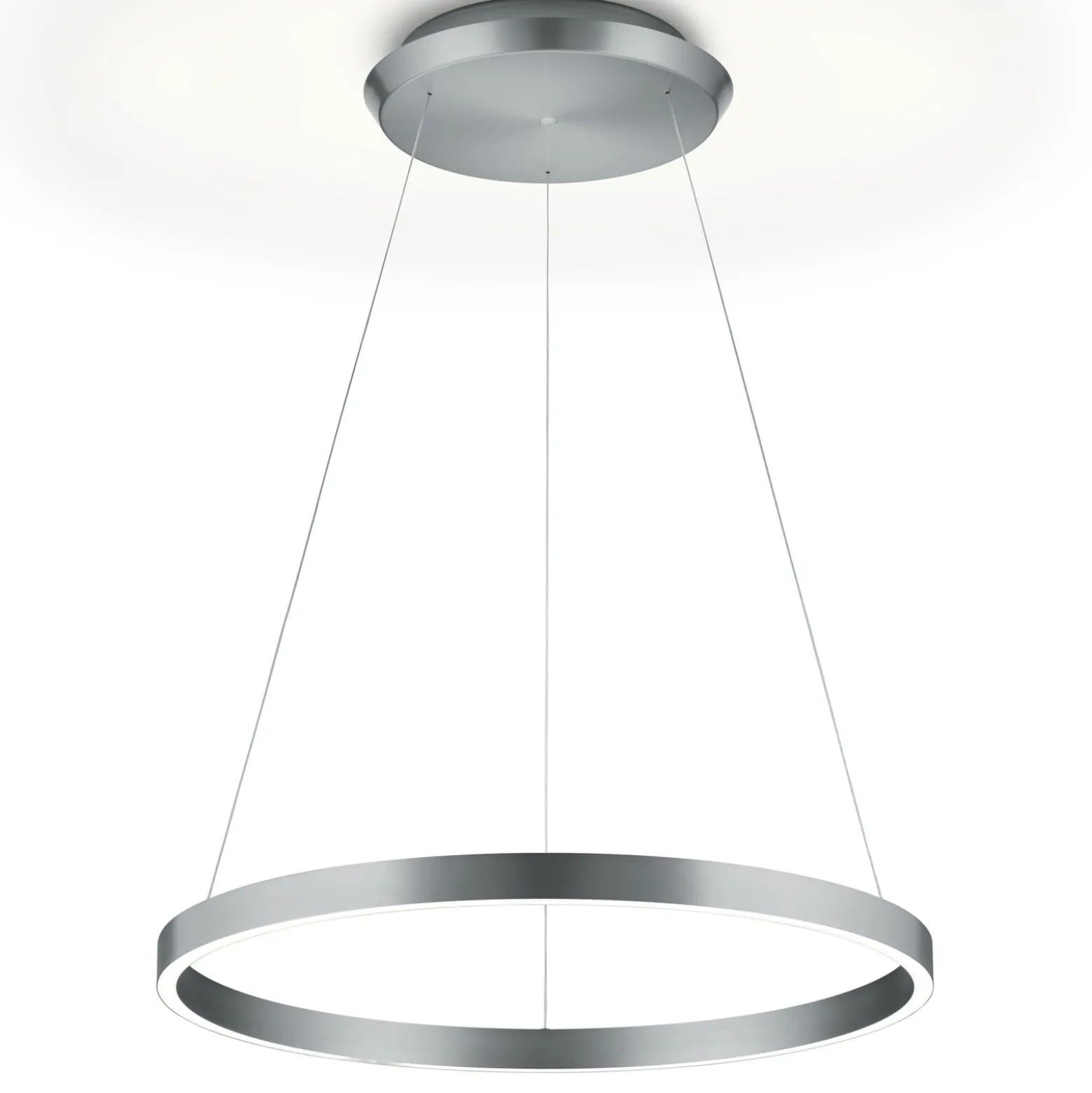 LED-Hängeleuchte Svea-L 60 nickel