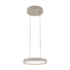 LED-Hängeleuchte Teide, khaki, einflammig, Metall, 2.700 K
